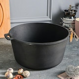 thumbnail of Schmortopf aus Gusseisen – 6 Liter – Kochen im Freien – Grillpfanne aus Gusseisen – Schwarz