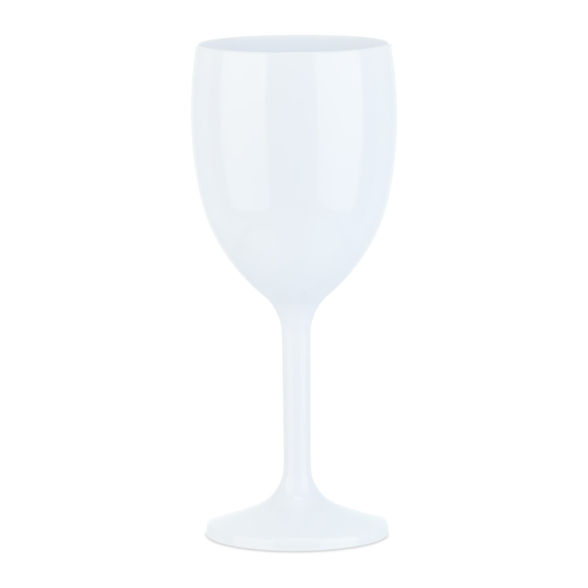 Relaxdays Weingläser Kunststoff 12er Set, bruchfest, BPA-frei, Mehrweg Cocktailgläser, Camping Kunststoffgläser, weiß