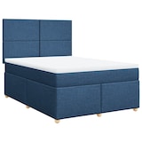 thumbnail of vidaXL Boxspringbett mit Matratze Blau 140x200 cm Stoff