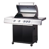 thumbnail of Tarrington House 4-Hauptbrenner und Seitenbrenner Gasgrill Paxton, Grillfläche 41.5 x 71 cm, Ablagetisch, fahrbar, Stahl, schwarz
