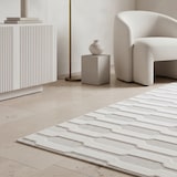 thumbnail of Teppich Outdoor 3D-Effekt Wetterfest Waschbar Strapazierfähig Balkon Terrasse Küche OEKO-TEX Creme 200x290 cm – ORTLER von Kadima Design