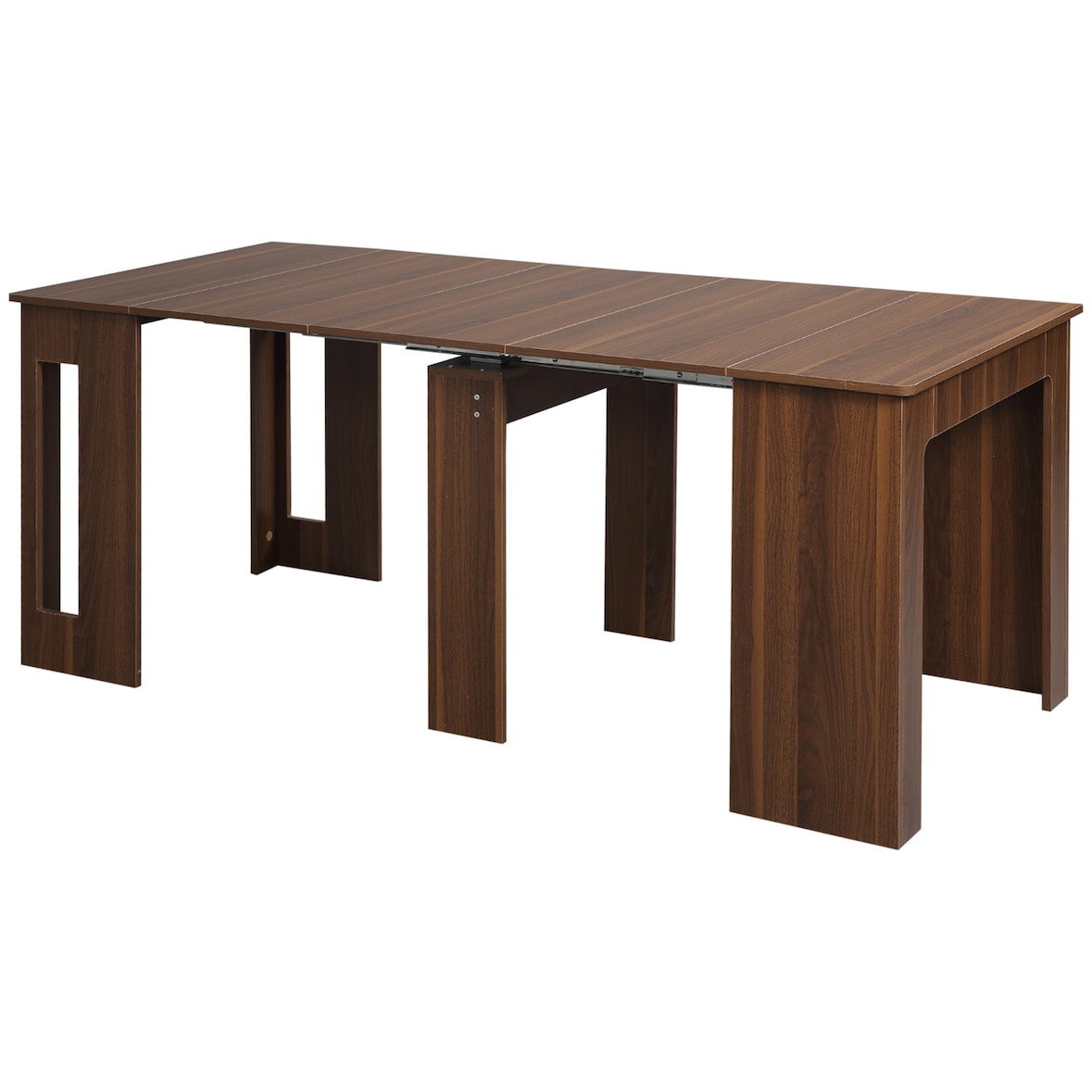mesa de comedor extensible para 4-6 personas con alas abatibles mesa auxiliar multifuncional para estudio cocina carga 60 kg 180x85x75 cm