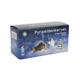 thumbnail of 50 Pyramidenkerzen weiß 14x70mm Weihnachtskerze Adventskerze Weihnachtspyramide Weiß