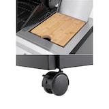 thumbnail of Tarrington House Barbecue a gas con 6+1+1 bruciatori, acciaio/acciaio inox, 172 x 59 x 116 cm, con ripiani laterali, termometro digitale, ruote, nero