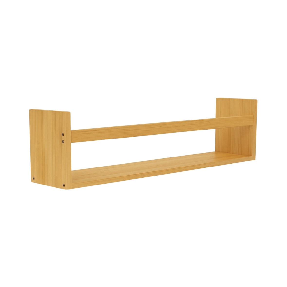 Bamboe Wandplank Canoply 15x70x12cm Naturel 7house