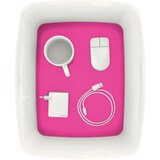 thumbnail of Aufbewahrungsbox MyBox Groß A4 mit Deckel ABS weiß/pink Packung mit 4 Stück