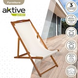 thumbnail of Tumbona plegable de Madera acacia Aktive Garden