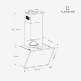 thumbnail of Silver Lining 60 Dunstabzugshaube 60cm 600m³/h EEK A Edelstahl Silber