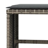 thumbnail of vidaXL Gartenhocker mit Kissen 4 Stk. Grau 41x41x36 cm Poly Rattan