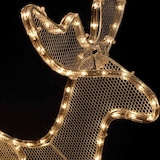 thumbnail of WellHome - LED-Weihnachtsdekoration Rentier mit Schlitten
