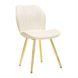 thumbnail of SEDIA PARIS SPACE CREMA /GOLD SET 2 PZ CM 46X58X77