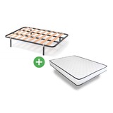 thumbnail of Somier de Laminas con 4 Patas 150CM + Colchon Basic 150CM