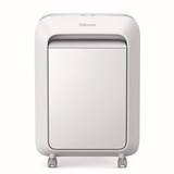 thumbnail of Destructora trituradora de papel Fellowes LX221 blanca, 3-5 usuarios, destruye hasta 20 hojas en microcorte 2x12mm, DIN P-5, papelera 30L/1100 hojas