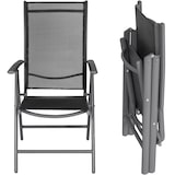 thumbnail of tectake Aluminium tuinstoelen inklapbaar - antraciet, Set van 4 - 401634