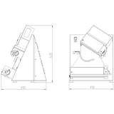 thumbnail of vaiotec Teigausrollmaschine 30 cm schräg, 490 x 495 mm