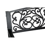 thumbnail of CRO Panca in acciaio con seduta in legno e schienale in ghisa - tubi struttura 40x20x0,9mm - cm 120x87 h. cm. 87