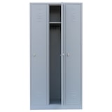 thumbnail of 3er Spind Umkleide Stahl Kleiderschränke Gaderobenschrank 3-türig Lichtgrau 510130