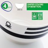 thumbnail of Benetton - Servies 26-delig gemaakt van hoogwaardig zwart en wit aardewerk