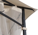 thumbnail of Tarrington House Pérgola hexagonal INGRIDA, acero / poliéster revestido de PU, 3.9 x 3.1 x 2.84 m, con ventilación de aire, protección UV50+, beige