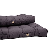 thumbnail of Lot coussins extérieur pour palette gris carbone 120x80 Imperméables Anti-UV DECOARTS