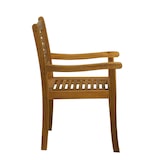 thumbnail of Möbilia 5-tlg. Garten-Sitzgruppe | 1 Tisch, 4 Armlehnstühle | Akazie-Holz natur | 31020021 | Serie GARTEN