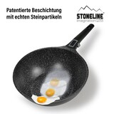 thumbnail of STONELINE® Imagination PLUS Wok 30 cm, mit abnehmbarem Griff, mit Glasdeckel