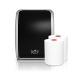 thumbnail of SET: Handtuchrollenspender SENSOR, berührungslos, Blanc Cosmos + 2 Handtuchrollen "Classico" - PRODUKTSET