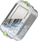 thumbnail of APS 66901 Hochwertige Edelstahl Lunchbox / Brotdose 1.100 ml inkl. Trennwand / auslaufsichere Frischhaltedose