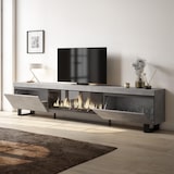 thumbnail of Mueble TV, Televisión, 267x35x57cm, Para TV gran formato, Chimenea eléctrica XXL, Diseño industrial, Cemento _488_22