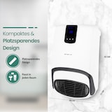 thumbnail of Emerio Badezimmer-Heizgerät BH-123818 – für Räume bis 25 m² – Timer – Fenster-Offen-Erkennung – IP23 – Fernbedienung – Touch-Display – Handtuchhalter