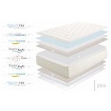 thumbnail of Premium Cashmere 27cm - Visco-elastisch Matras, 90x200cm - Moonia