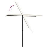 thumbnail of Helloshop26 - Buitenparasol met aluminium paal 2 x 1,5 m zandwit 02_0021267
