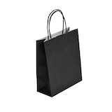 thumbnail of ZWARTE draagtas met gedraaide handvatten 23 + 12 x 30 cm per 250 - Gimex