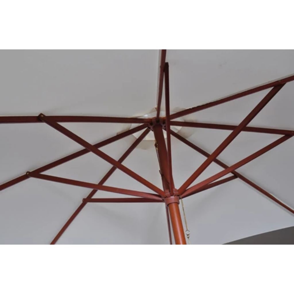 vidaXL Parasol 300 x 258 cm Wit