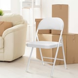 thumbnail of Silla Plegable Acolchada Blanca GH91