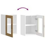 thumbnail of vidaXL Küchen-Hängeschrank mit Glastür Lucca Artisan-Eiche