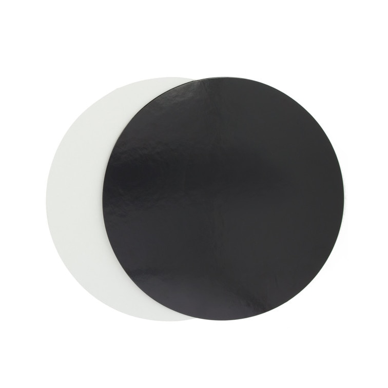 MONOUSO - Karton Scheibe Schwarz und weiß 17cm (10 Stück)