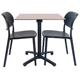 thumbnail of Restootab - set tavolo pieghevole da esterno 70x70cm con 2 sedie, piano laminato HPL beige