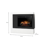 thumbnail of Freistehender elektrischer LED-Kamin, Weiß - PULMARI