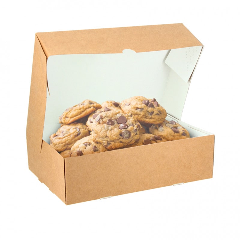 25 Uds. Caja kraft para galletas y pastas (19,5 x 13 x 5cm)  Ref PAS008