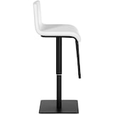 thumbnail of Banco de bar em couro sintético Limon branco/preto