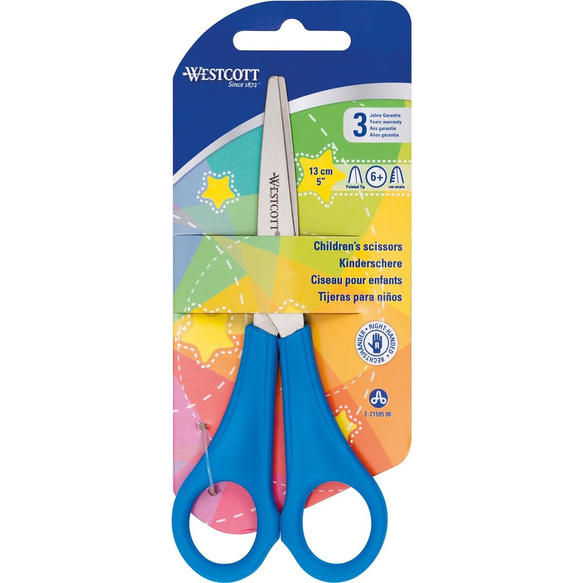 Westcott Kinderschere E-21595 00 13cm 5 Zoll spitz blau