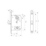 thumbnail of Serrure encastrable pour porte d'intérieur à condamnation