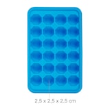 thumbnail of Relaxdays Eiswürfelform mit Deckel, 4er Set, Diamantform, je 24 Mulden, Silikon, Eiswürfelschale, blau/transparent