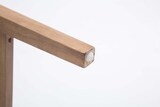 thumbnail of Barhocker LIKEL - Stoff Hellgrau 42x57x113 cm Braun | Barstuhl Mit Lehne Tresenhocker Tresenstuhl Kneipenhocker Kneipenstuhl