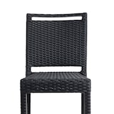 thumbnail of METRO PROFESSIONAL Banco de bar empilhável Barbados com pega e apoio para os pés, rattan PE, preto