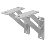 thumbnail of Regalhalterungen 2er Set 120x120 mm Silber aus Aluminium