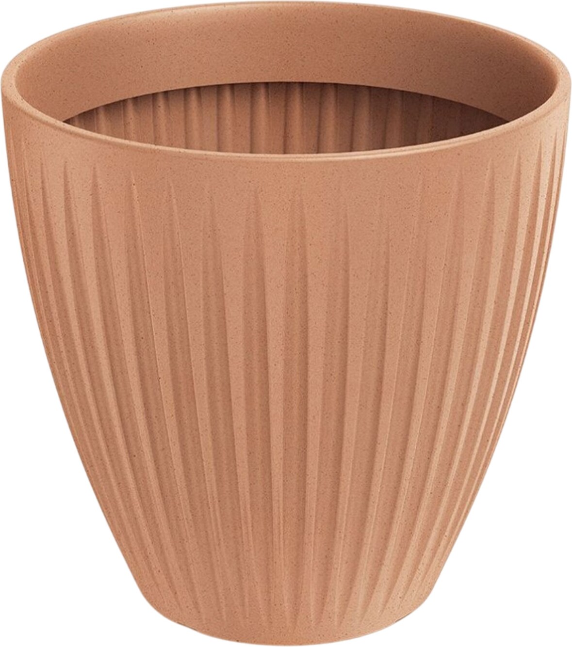 Prosperplast - Blumentopf aus rotationsgeformtem Kunststoff 56L Ø48x48cm in farbe Terrakotta - Latia Round MIDL ETHICK