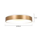 thumbnail of Steinhauer Deckenleuchte 1-fl. "Ringlede" 2563GO Gold