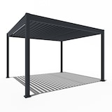 thumbnail of Weide E-Deluxe | elektrische Pergola mit LED | Voll Aluminium | 3,6 x 4 M | motorisiertes Lamellendach anthrazit